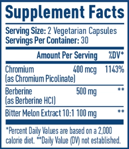 NativePath Berberine Supplement Facts