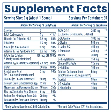 NativePath Native Hydrate Supplement Facts