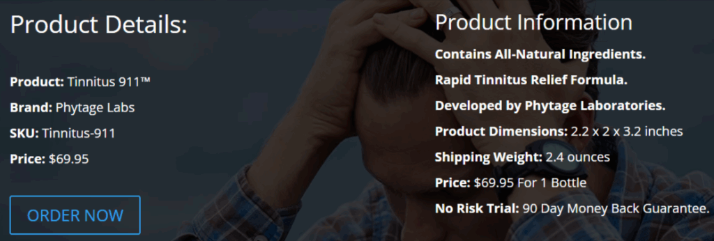 Tinnitus-911 Product Details